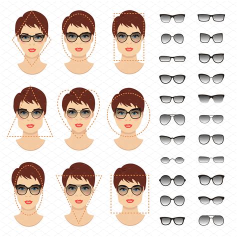 glasses for face shape female.